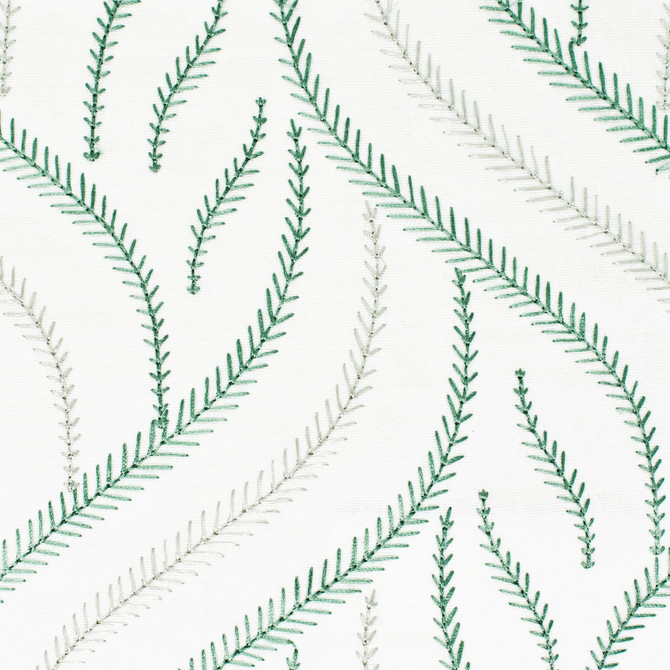 Nero 3 Seaglass by Stout Designer Fabric Rainbow Library Mineral/Seamist 100% Cotton Embroidery INDIA WYZENBEEK 6 000 DOUBLE RUB WEAR TEST (LIGHT DUTY) Horizontal: 6.25 and Vertical: 5 51 in - Swanky Fabrics -