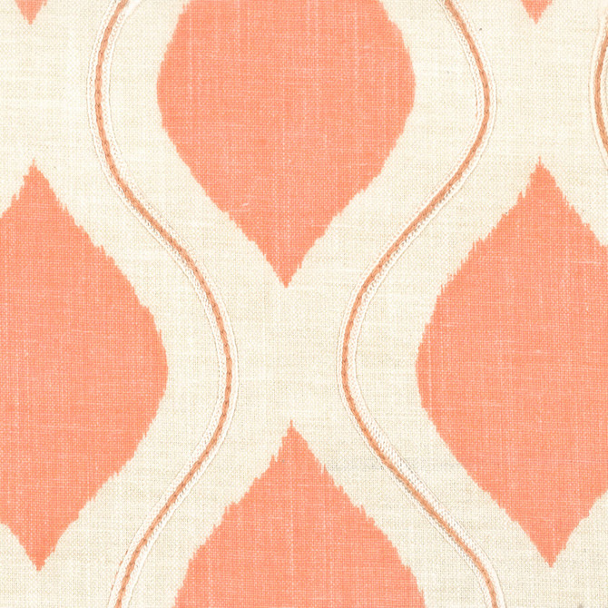 Antwerp 5 Shrimp by Stout Designer Fabric RAINBOW LIBRARY CORAL/BLOSSOM 70%COT 25%POL 5%LIN INDIA WYZENBEEK 50 000 DOUBLE RUB WEAR TEST (HEAVY DUTY) Horizontal: 5.25 and Vertical: 5.75 54 in - Swanky Fabrics -