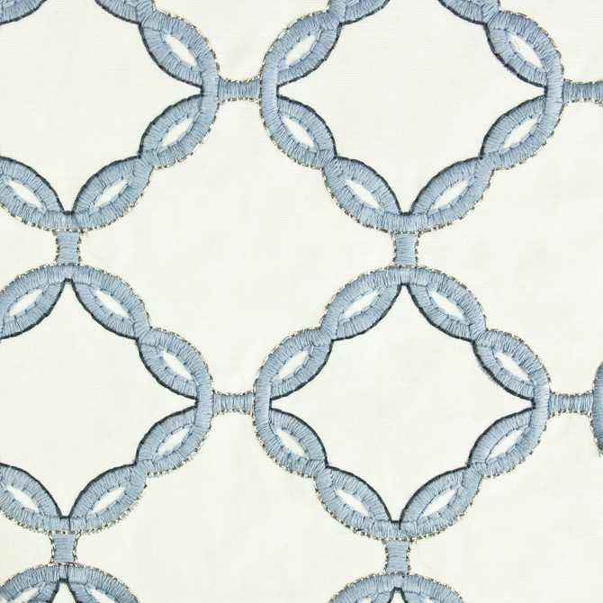 Edify 2 Powder by Stout Designer Fabric RAINBOW LIBRARY BLUEBERRY/DENIM 100%COT %VEMB INDIA Horizontal: 4.125 and Vertical: 3.75 50 in - Swanky Fabrics -