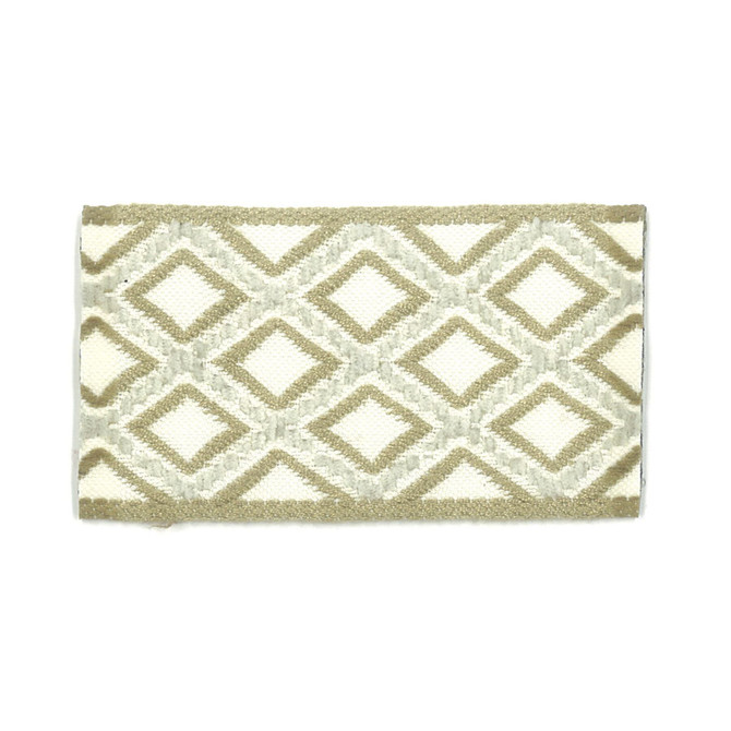 Cooke 1 Khaki by Stout Designer Trim New World Trim Volume Ii 93% Spun Viscose 7% Polyester FRANCE Horizontal: 1 and Vertical: 0 1.88 in - Swanky Fabrics -