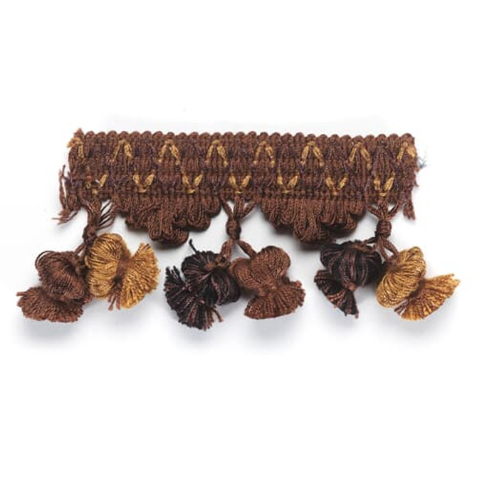 Eastwood 6 Coffee by Stout Designer Trim MONACO TRIM 100%SVI CHINA </p><p>Repeat: 0 2.25 in - Swanky Fabrics -