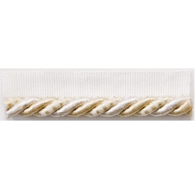 Snaps 31 Ivory by Stout Designer Trim ART OF DESIGN TRIM-2 CORDS 60%COT 40%SVI CHINA </p><p>Repeat: 0 0.38 in - Swanky Fabrics -