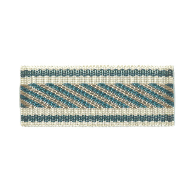 Helper 1 Teal by Stout Designer Trim NEW WORLD TRIM VOLUME II 100%SVI CHINA </p><p>Repeat: 0 1.5 in - Swanky Fabrics -