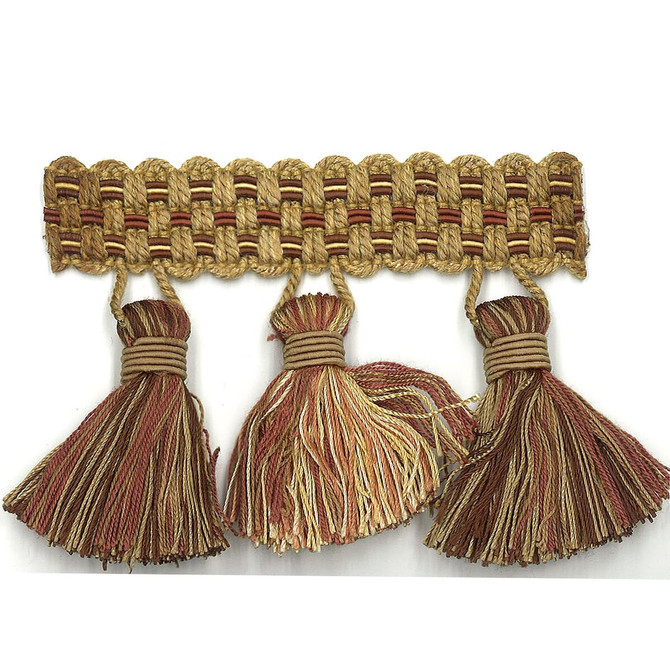 Sponsor 33 Rosewood by Stout Designer Trim Art Of Design Trim-2 Tassel Fringe 100% Spun Viscose CHINA Horizontal: 0 and Vertical: 0 3 in - Swanky Fabrics -