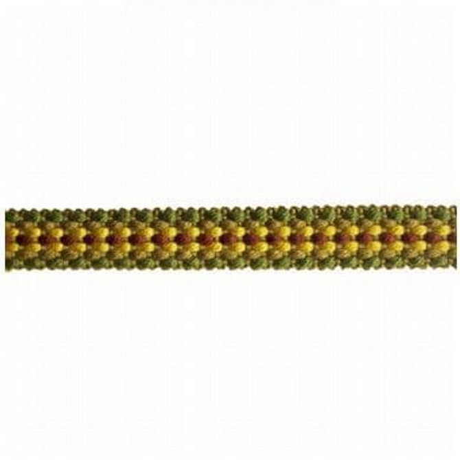 Natasha 52 Cypress by Stout Designer Trim ART OF DESIGN BRAIDS/GIMP/BORDER 100%SVI CHINA </p><p>Repeat: 0 0.5 in - Swanky Fabrics -