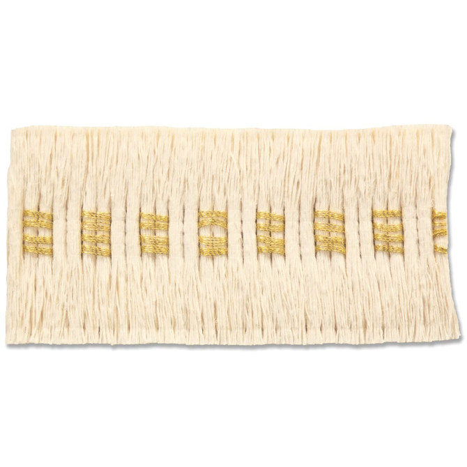Brentwood 5 Gilt by Stout Designer Trim NEW WORLD TAPES & BORDERS 98%LIN 2%OTH GERMANY Horizontal: 0.500 and Vertical: 0.000 1.75 in - Swanky Fabrics -