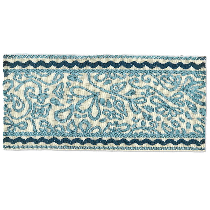 Playful 1 Chambray by Stout Trim Stout Trim Playful 1 ChambrayTrim HARMONY TRIM 55%POL 45%SVI CHINA </p><p>Repeat: H: 0.000, V: 0.000 3 in - Fabric Carolina -