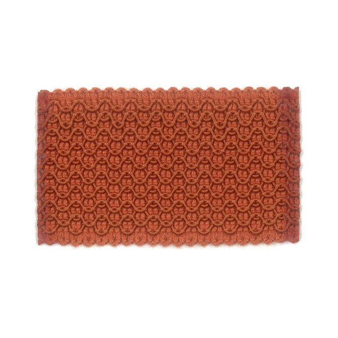 Laminia 5 Tigerlily by Stout Trim Stout Trim Laminia 5 TigerlilyTrim NEW WORLD TRIM VOLUME II CHINA </p><p>Repeat: H: 0.000, V: 0.000 2.13 in - Fabric Carolina -