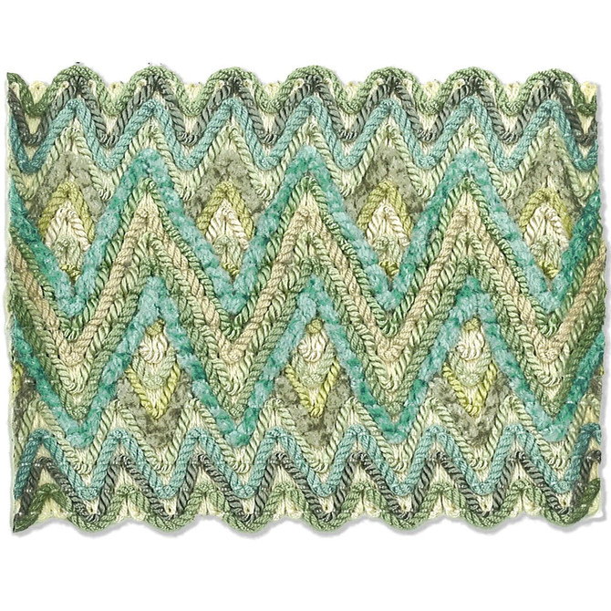 Asina 3 Seamist by Stout Designer Trim New World Tapes & Borders 94% Spun Viscose 6% Nylon CHINA Horizontal: 1.125 and Vertical: 0 3.25 in - Swanky Fabrics -