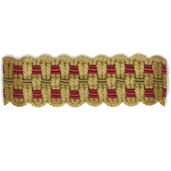 Adapt 40 Cardinal by Stout Designer Trim ART OF DESIGN TRIM-2 TAPES 100%SVI CHINA </p><p>Repeat: 0 0.88 in - Swanky Fabrics -