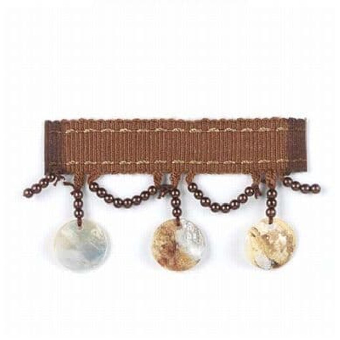 Ozzie 1 Mahogany by Stout Designer Trim INSPIRATIONS TRIM 76%SVI 24%POL CHINA Horizontal: 0 and Vertical: 0 1.13 in - Swanky Fabrics -