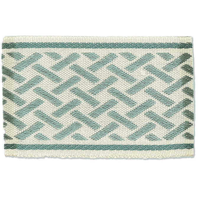 Topeka 6 Moonstone by Stout Designer Trim New World Tapes & Borders 100% Spun Viscose CHINA Horizontal: 0 and Vertical: 0 2.5 in - Swanky Fabrics -
