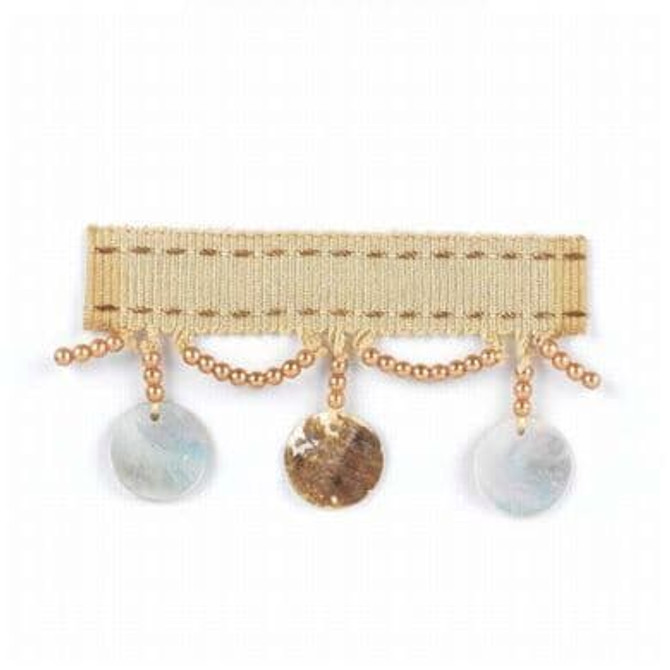 Ozzie 8 Chardonnay by Stout Designer Trim INSPIRATIONS TRIM 76%SVI 24%POL CHINA Horizontal: 0.000 and Vertical: 0.000 1.13 in - Swanky Fabrics -