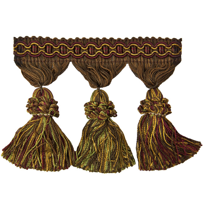 Saavedra 4 Bark by Stout Designer Trim OPUS II TRIM 100%SVI CHINA </p><p>Repeat: 0 3 in - Swanky Fabrics -