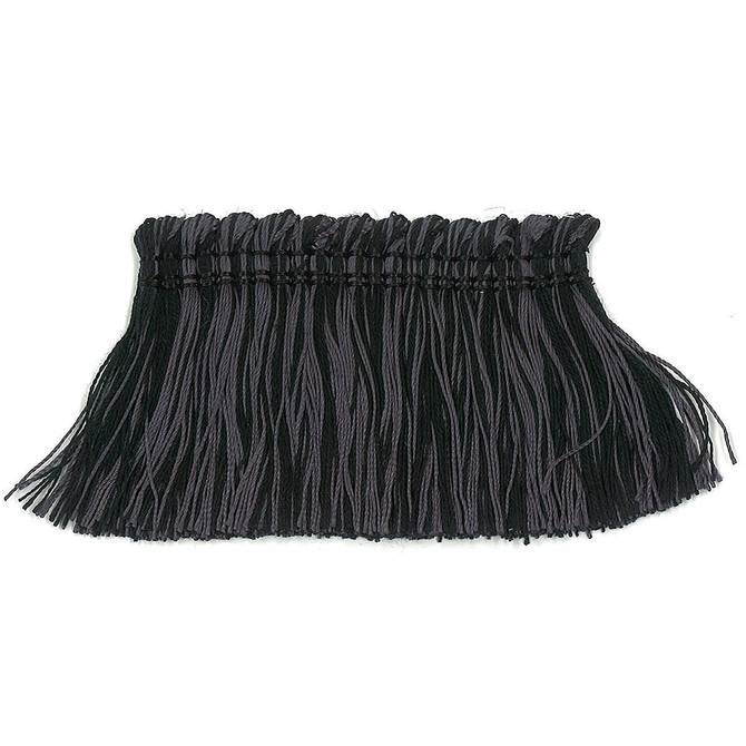 Debonair 9 Ebony by Stout Designer Trim ART OF DESIGN TRIM-2 BRUSH FRINGE 100%SVI CHINA </p><p>Repeat: 0 2 in - Swanky Fabrics -