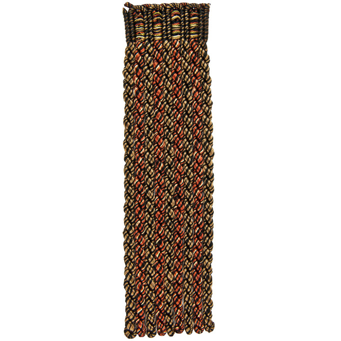 Inverness 3 Ebony by Stout Designer Trim MYSTIQUE TRIM 52%SVI 48%COT CHINA Horizontal: 0.000 and Vertical: 0.000 8 in - Swanky Fabrics -