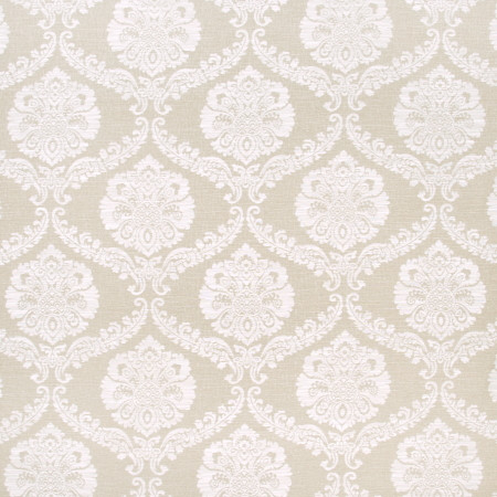 Misty Waters Sand by Carole Designer Fabric COCONUT CREAM 60% Viscose, 40% Polyester China 13 3/4" V, 15 3/8" H 56" - Swanky Fabrics -