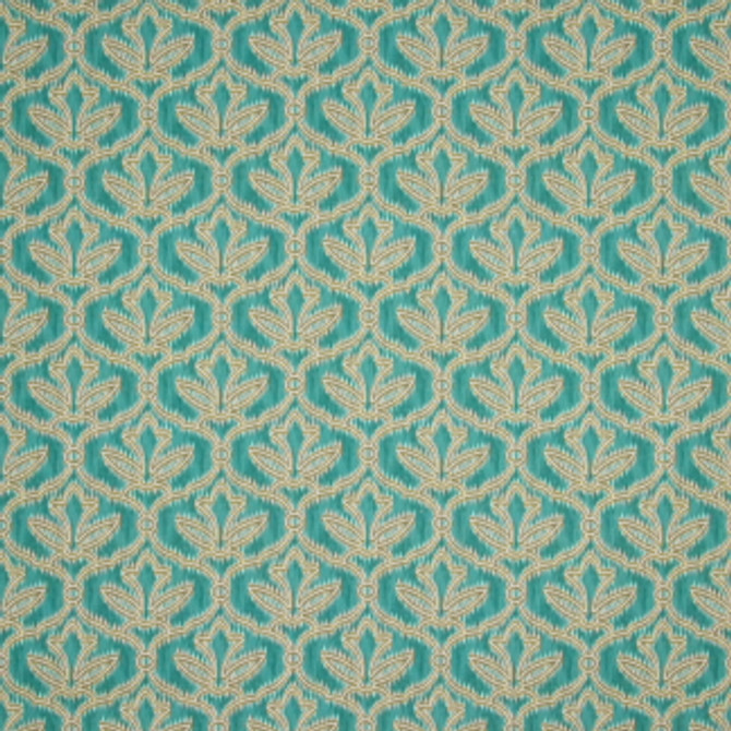 Dovetail Teal by Carole Designer Fabric Refined Beauty 90% Cotton, 10% Linen Pakistan 6 1/4" V, 6 1/4" H 54" - Swanky Fabrics -