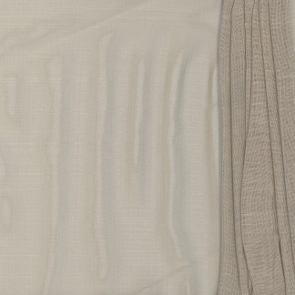 Art Of Essence Taupe by Carole Designer Fabric Sheer Clarity,Sheer Clarity II 100% Polyester France N/A Horizontal: None and Vertical: NONE 118" - Swanky Fabrics -