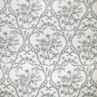 Hidden Garden Shadow by Carole Designer Fabric Frosted Glass 100% Linen Dyed, Printed & Finished In US 24" V, 14 1/4" H 54" - Swanky Fabrics -