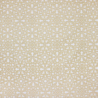 Walk On By Wheat by Carole Designer Fabric Looking Glass 52% Cotton, 48% Polyester INDIA 10" V, 8 3/4" H 52" - Swanky Fabrics -