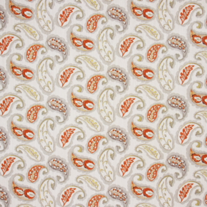 Dallying Citrus by Carole Designer Fabric Tiger's Eye 100% Polyester China Passes 50,000 Double Rubs Wyzenbeek Horizontal: 18" and Vertical: 18" V 54" - Swanky Fabrics -