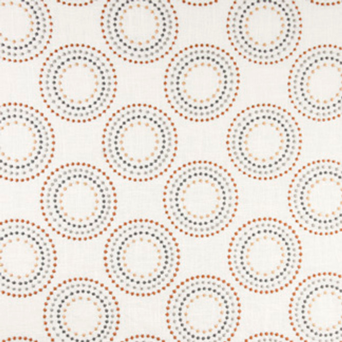 Fireballs Spice by Carole Designer Fabric Evolution 55% Linen, 45% Rayon China Passes 30,000 Double Rubs Wyzenbeek Horizontal: 8 1/4" and Vertical: 7 3/4" V 52" - Swanky Fabrics -