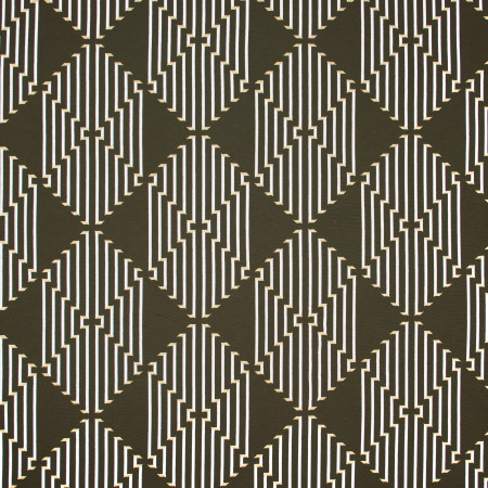 Conversation Piece Chocolate by Carole Designer Fabric COCONUT CREAM 80% Cotton, 20% Polyester India N/A 15" V, 17" H 52" - Swanky Fabrics -