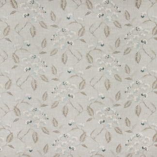 June Bride Porcelain by Carole Designer Fabric Seamist 58% Cotton, 42% Polyester India N/A Horizontal: 17" and Vertical: 12 1/4" V 51" - Swanky Fabrics -