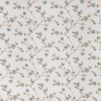 This Is Love Delphinium by Carole Designer Fabric Seamist 73% Cotton, 27% Polyester India Passes 15,000 Double Rubs Wyzenbeek 9 1/4" V, 13 3/8" H 54" - Swanky Fabrics -