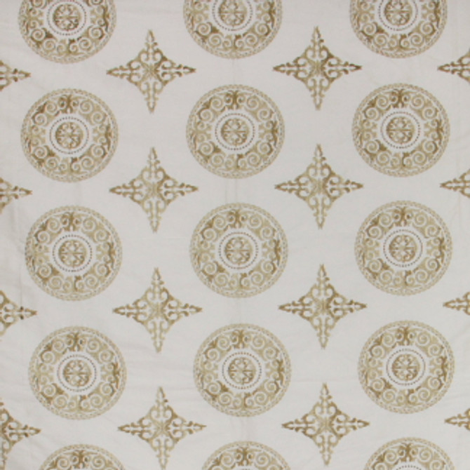 In The Moment Beige by Carole Designer Fabric Golden Sunrise 85% Viscose, 15% Polyester India N/A Horizontal: 10" and Vertical: 7 1/2" V 51" - Swanky Fabrics -