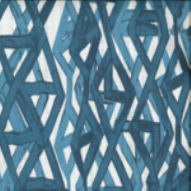 Chamber Azure by Norbar Designer Fabric 90% COTTON / 10% LINEN USA 12 5/8"V 18"H 55 - Swanky Fabrics -