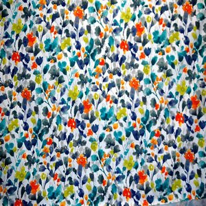 Medici Aquarius 507 by Norbar Designer Fabric 100% COTTON 24"V 27"H 56 - Swanky Fabrics -