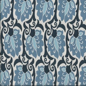 Phoebe Indigo 540 by Norbar Designer Fabric See Sample 77% POLYESTER 23% RAYON CHINA UFAC 1 </p><p>Repeat: Horizontal: and Vertical: 7 1/4" 56 - Swanky Fabrics -