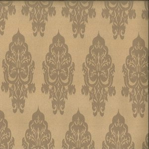 Wondrous Gold by Norbar Designer Fabric 56% POLYESTER 44% COTTON TAIWAN 10 7/8"V - 4 1/2"H 54 - Swanky Fabrics -