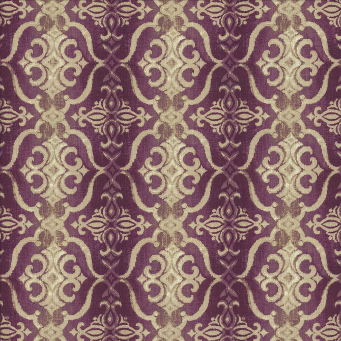 Alessandra Purple by Kasmir Designer Fabric 1452 100% Linen
 TURKEY </p><p>Repeat: Horizontal: 13 4/8 inches and Vertical: 12 4/8 inches 55 - Swanky Fabrics -