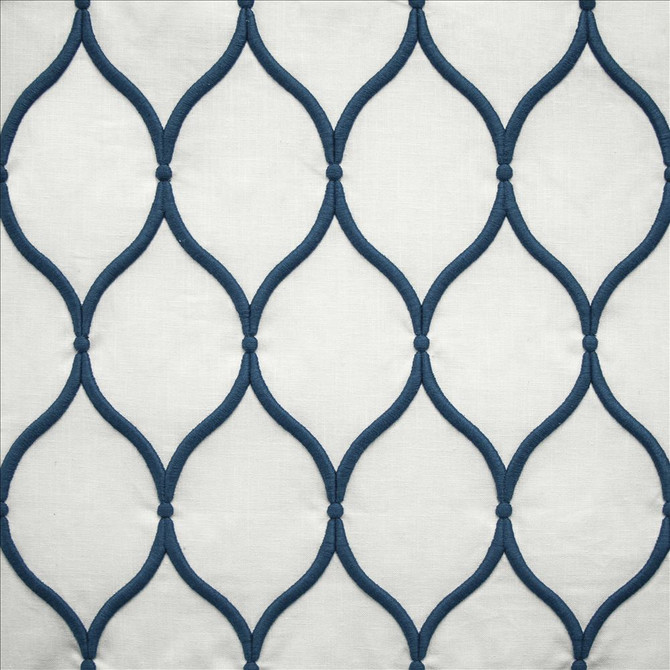 Ashbury Ogee Navy by Kasmir Designer Fabric 1458 55% Cotton
40% Polyester
5% Linen
 INDIA </p><p>Repeat: Horizontal: 4 inches and Vertical: 7 6/8 inches 54 - Swanky Fabrics -
