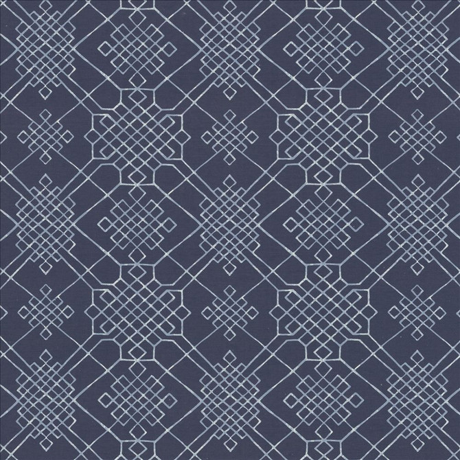 Dara Blue by Kasmir Designer Fabric 1454 55% Linen
45% Cotton
 CHINA </p><p>Repeat: Horizontal: 13 4/8 inches and Vertical: 13 4/8 inches 54 - Swanky Fabrics -