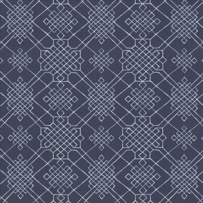 Dara Blue by Kasmir Designer Fabric 1454 55% Linen
45% Cotton
 CHINA 15,000 Wyzenbeek Double Rubs </p><p>Repeat: Horizontal: 13 4/8 inches and Vertical: 13 4/8 inches 54 - Swanky Fabrics -