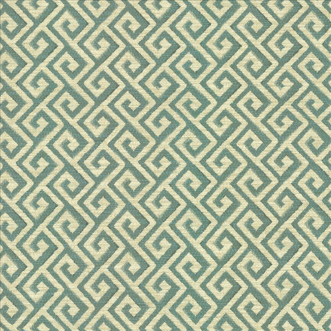 Laconia Aqua by Kasmir Designer Fabric 1455 100% Polyester
 CHINA 21,000 Wyzenbeek Double Rubs </p><p>Repeat: Horizontal: 3 inches and Vertical: 2 inches 54 - Swanky Fabrics -