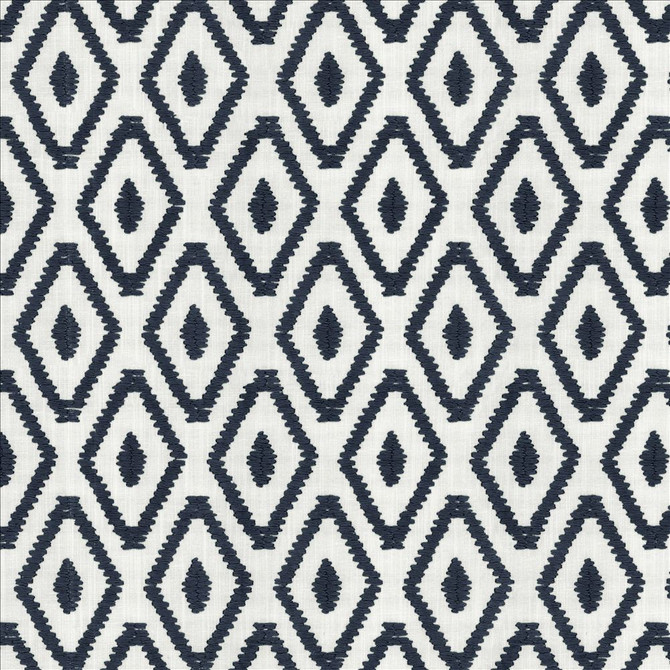 Malawi Navy by Kasmir Designer Fabric 1463 82% Polyester
11% Cotton
7% Linen
 INDIA </p><p>Repeat: Horizontal: 3 3/8 inches and Vertical: 6 3/8 inches 54 - Swanky Fabrics -