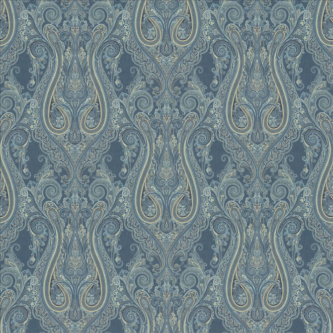 Pasadena Blueberry by Kasmir Designer Fabric See sample 100% Cotton
 SOUTH KOREA 30,000 Wyzenbeek Double Rubs </p><p>Repeat: Horizontal: 26 4/8 inches and Vertical: 26 6/8 inches 54 - Swanky Fabrics -