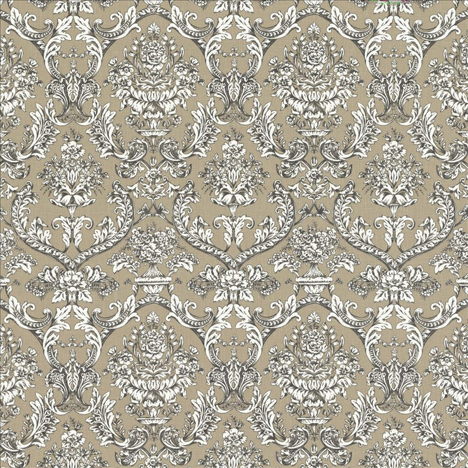 Shallows Grey by Kasmir Designer Fabric 1462 92% Ramie
8% Cotton
 FRANCE </p><p>Repeat: Horizontal: 13 6/8 inches and Vertical: 24 6/8 inches 59 - Swanky Fabrics -