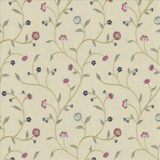 Woburn Park Potpourri by Kasmir Designer Fabric 1458 52% Cotton
48% Polyester
 INDIA 30,000 Wyzenbeek Double Rubs </p><p>Repeat: Horizontal: 8 6/8 inches and Vertical: 9 2/8 inches 53 - Swanky Fabrics -