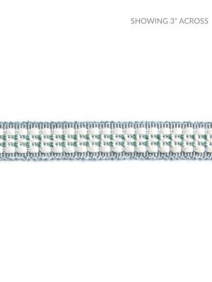 Helena Braid Seaspray SCV12500005 by Scalamandre Designer Trim NOVANTA PASSEMENTERIE 59% RAYON 41% FIBRANNE CHINA LIGHT DUTY Horizontal: 0" and Vertical: 0" 0.63 - Swanky Fabrics -