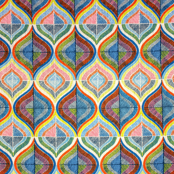 Alexa Spectrum by Norbar Designer Fabric 100% POLYESTER TURKEY 18"V 6 3/4"H 54" - Swanky Fabrics -