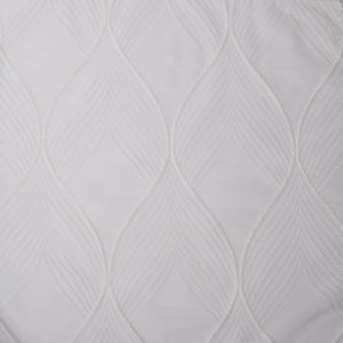 Video Winter White by Norbar Designer Fabric SHEER STYLE 100% POLYESTER TURKEY 12 1/2"V 6 3/8"H 115 - Swanky Fabrics -