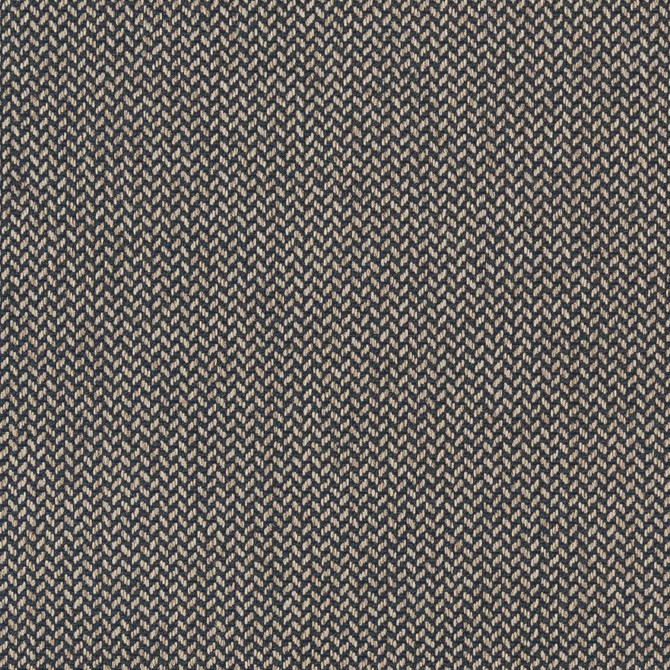 D1219 Indigo Herringbone by Charlotte Designer Fabric Mid Century Textures 100% Woven Polyester China Exceeds 100,000 Wyzenbeek Rubs (Heavy Duty) No Repeat 54 Inches - Swanky Fabrics -
