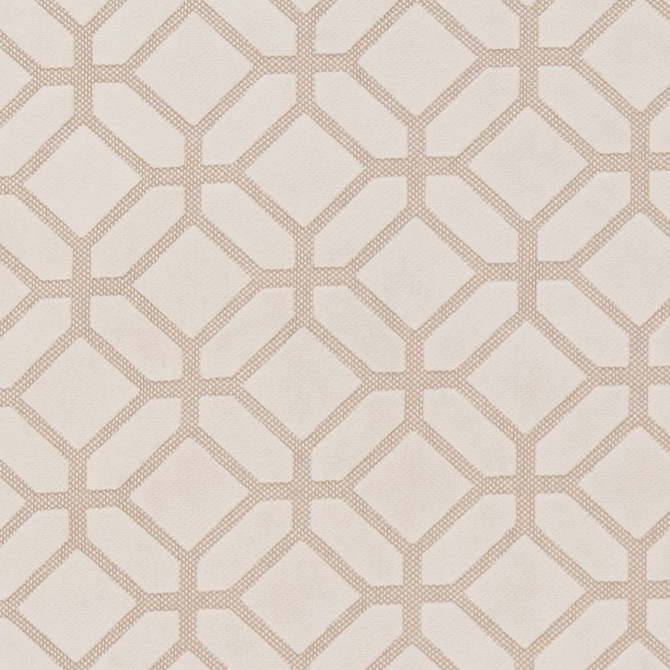 D1066 Ivory Geometric by Charlotte Designer Fabric Microfibers III 74% Cotton, 13% Nylon, 8% Acrylic, 5% Polyurethane Turkey Exceeds 80,000 Wyzenbeek Rubs (Heavy Duty) Horizontal 3.5" x Vertical 3.5" 54 Inches - Swanky Fabrics -