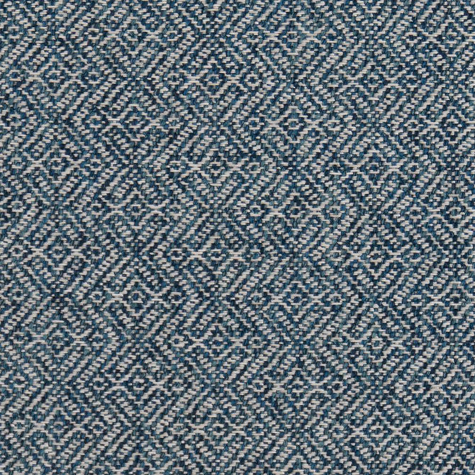 CB800-196 by Charlotte Designer Fabric Shades of Indigo 97% Olefin, 3% Polyester Made In USA Exceeds 60,000 Wyzenbeek Rubs (Heavy Duty) Horizontal 3.5" X Vertical 2" 54 Inches - Swanky Fabrics -